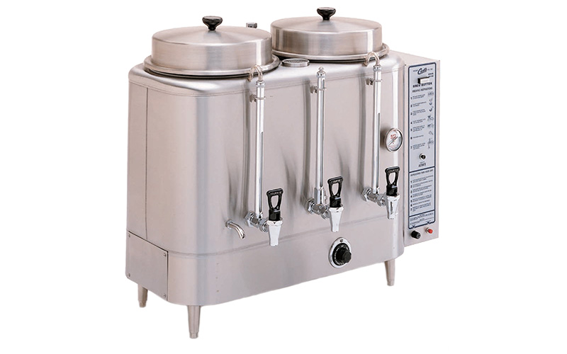 AS IS**Twin 3 Gal Commercial Coffee Urn CURTIS RU-300 Steam 15-50 PSI